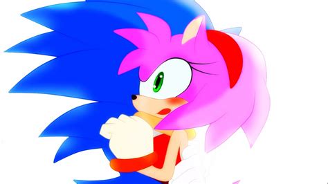 sonic besa a amy|beso de sonic y amy.